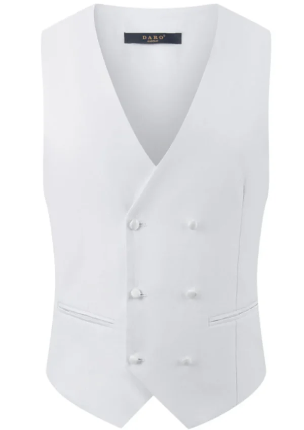 Men’s White Tuxedo Suit with Crystal-Embellished Lapels
