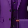 Purple Four-Piece Men’s Suit – Slim Fit Formal Wear For Weddings & Business