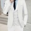 Premium White 3-Piece Men’s Suit – Elegant, Modern & Perfect for Special Occasions
