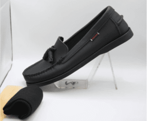 270 free socks + free shoe horn Black Leather Loafers for Men | Free Socks & Shoe Horn