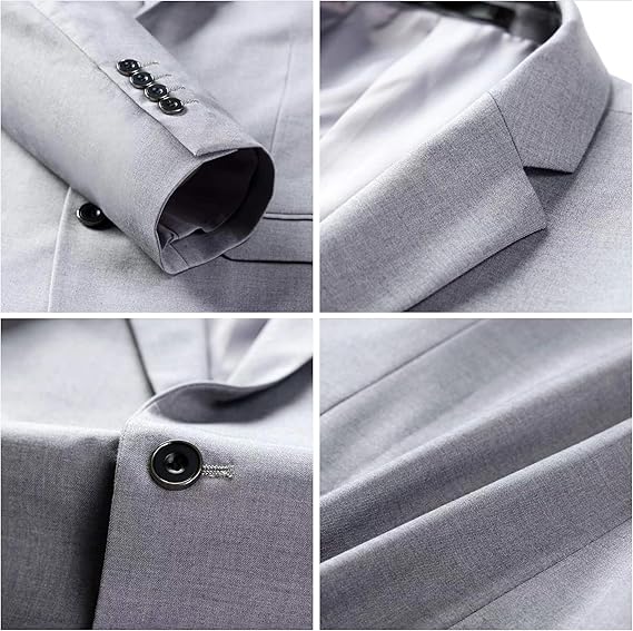 Premium Light Grey Three-Piece Suit – Modern Fit